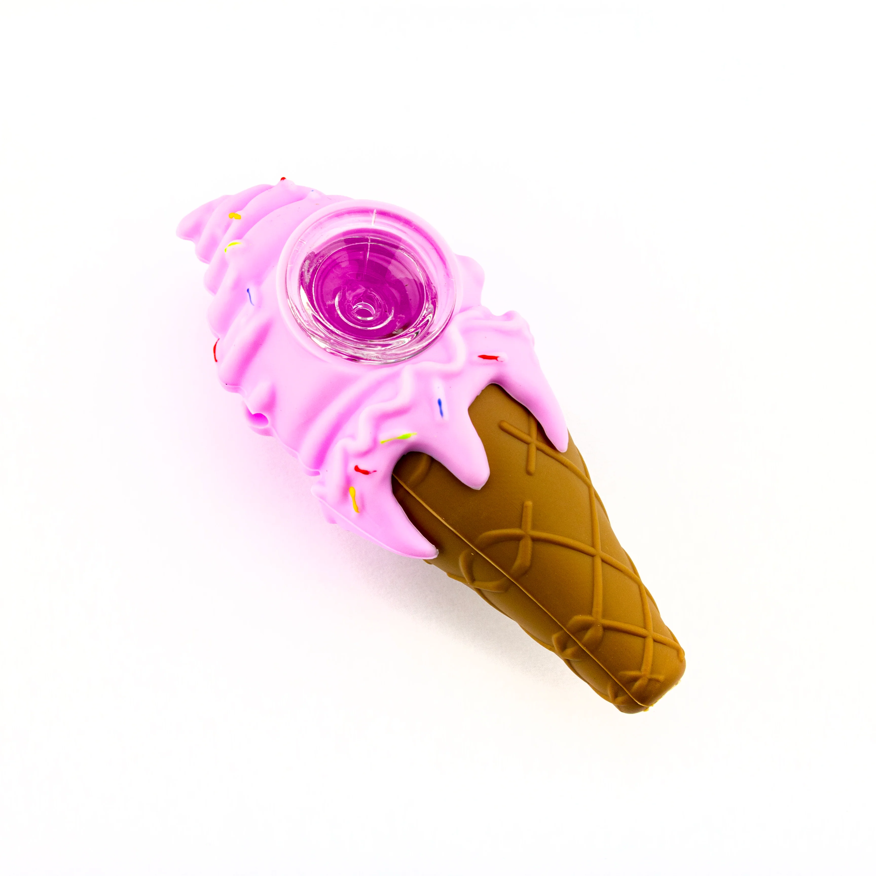 Ice Cream Cone Silicone Hand Pipe - Image 3