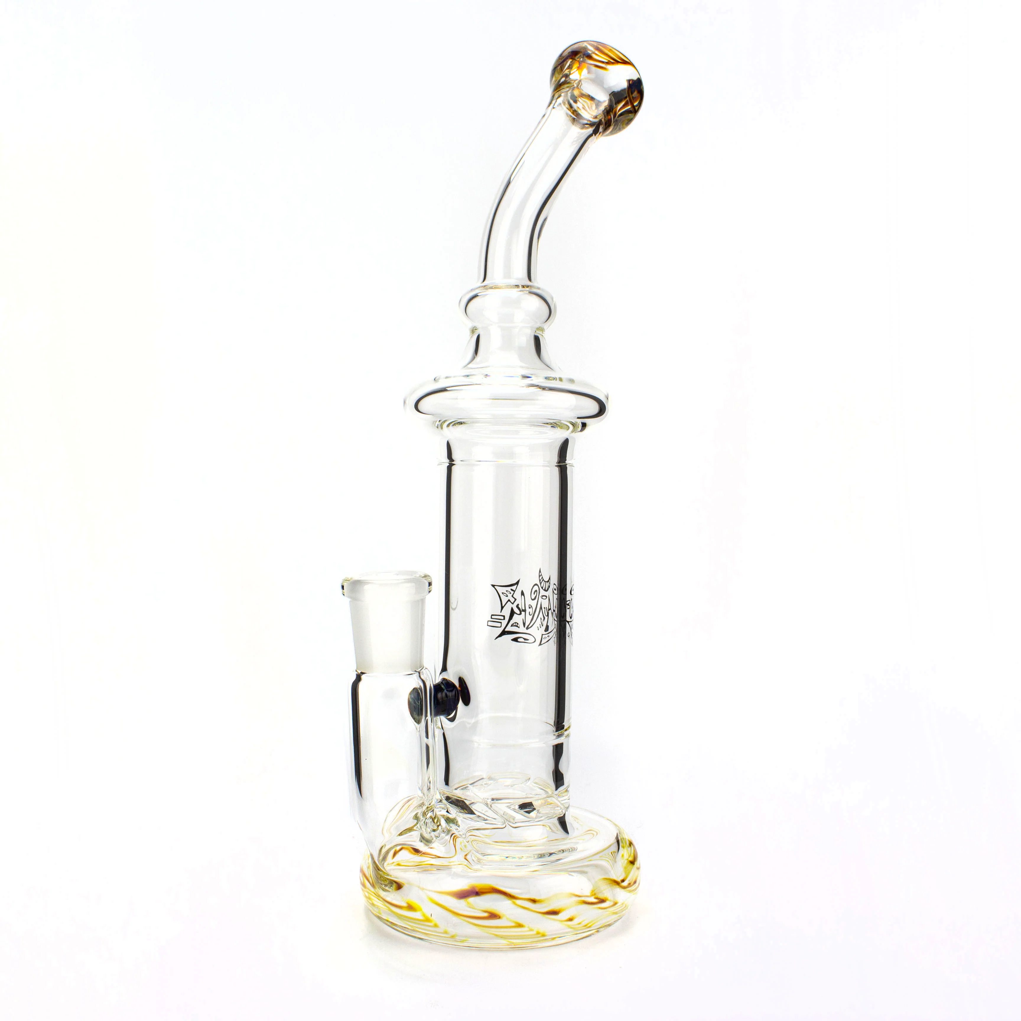 Large Amber Purple Turbine Tube #CHY05