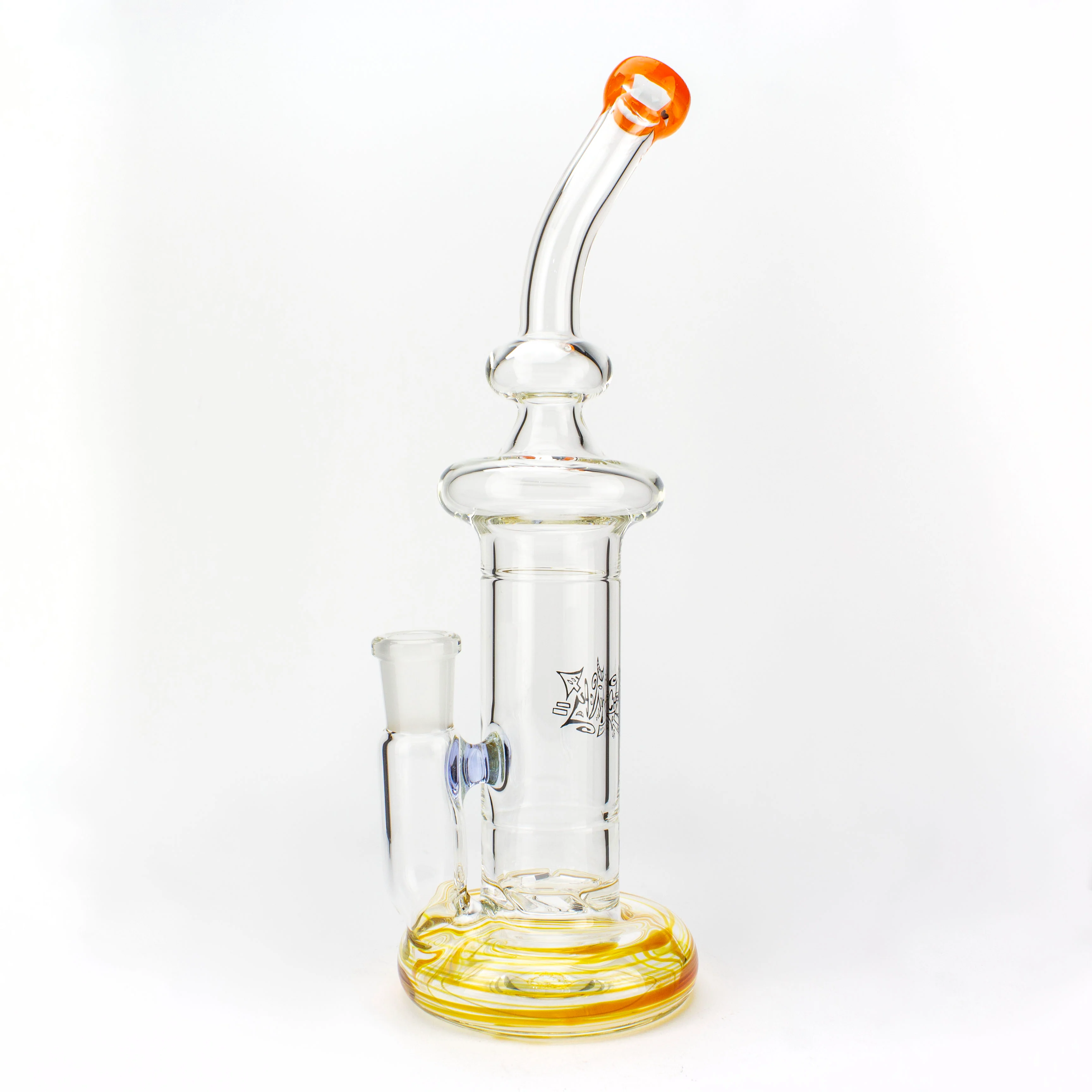 Large Orange, Purple Rain & Amber Purple Turbine Tube #CHY10